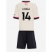 Maillot de foot Liverpool Federico Chiesa #14 Extérieur vêtements enfant 2025-26 Manches Courtes (+ pantalon court)